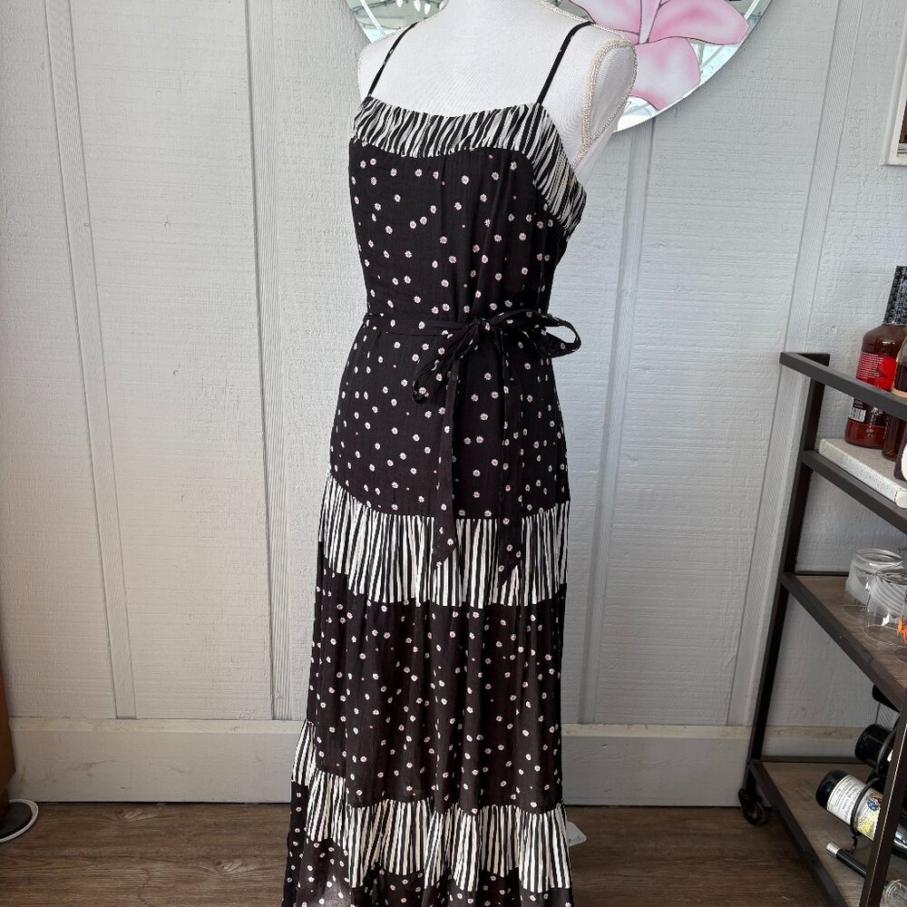 Kate Spade Daisy Dot Mixed Maxi Dress, Size 14